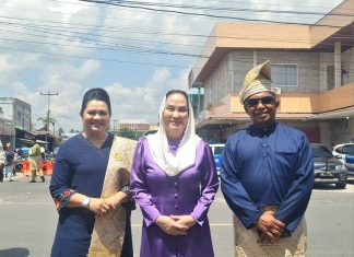 Danlanud RSA dan Ketua PIA AG Cab.17/D.I Turut Meriahkan Karnaval Budaya Natuna