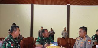 Sinergitas di Ujung Utara Indonesia, Kapolres Natuna Sambut Hangat Kunjungan Komandan Lanud Raden Sadjad