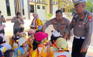Polres Natuna Tanamkan Tertib Berlalu Lintas Sejak Dini Lewat Program Polisi Sahabat Anak
