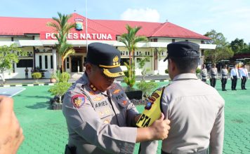 Polres Natuna Gelar Apel Launching Tugas Pamapta Tahun 2025