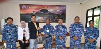 Danlanud RSA Terima Kunjungan Silaturahmi Bank Mandiri Natuna