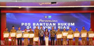 Wakil Bupati Bengkalis Lakukan Penandatangan Perjanjian Kerjasama Dengan Kepala Kantor Wilayah Kementerian Hukum Riau