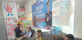 Sinergi Polri dan Media, SMSI Kepri Ikut Donor Darah di HUT ke-74 Humas Polri