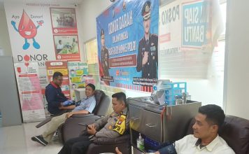Sinergi Polri dan Media, SMSI Kepri Ikut Donor Darah di HUT ke-74 Humas Polri