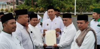 Bupati Lingga Pimpin Apel Hari Santri Nasional 2025