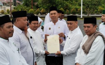 Bupati Lingga Pimpin Apel Hari Santri Nasional 2025
