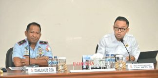 Danlanud RSA Natuna Terima Tim BPK RI Laksanakan Pemeriksaan Kinerja Pengadaan dan Harwat