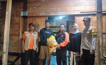 Kepala Desa Pena’ah Ucapkan Terima Kasih kepada BNPB Kabupaten Lingga atas Bantuan untuk Warga Terdampak Angin Kencang