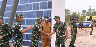 Danlanud Raden Sadjad Natuna Hadiri Peninjauan Latihan Uji Siap Tempur Yonkomposit 1/Gardapati