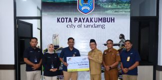Diterima Wali Kota, PT Bank Mandiri Taspen Salurkan CSR Bantu Korban Musibah Kebakaran di Payakumbuh