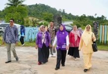 Ibu Feby Sarianty Novrizal Serahkan Secara Simbolis Alat Permainan Edukatif (APE) untuk PAUD se-Lingga Timur