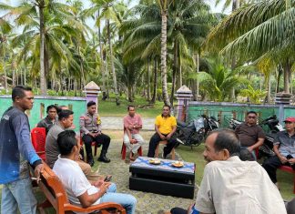 Kapolsek Midai Gelar Coffee Bersama Warga Desa Air Putih, Perkuat Silaturahmi dan Keamanan Lingkungan