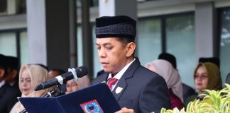Ketua DPRD Wirman Putra Bacakan Naskah Ikrar Kesetiaan pada Pancasila