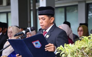 Ketua DPRD Wirman Putra Bacakan Naskah Ikrar Kesetiaan pada Pancasila