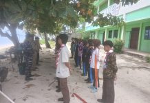 Posal Memperuk Lanal Tarempa Dukung Kegiatan Napak Tilas Pramuka di Desa Nyamuk