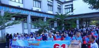 Hari Kesehatan Nasional ke-61, Ribuan Masyarakat Payakumbuh Ikuti Jalan Sehat