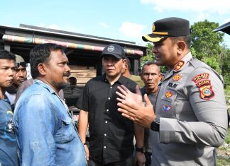 Kapolres Aceh Timur Kawal Penyampaian Aspirasi Masyarakat Terhadap PT Medco