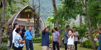 Danlanud Raden Sadjad Kunjungi Natuna Garden Villas, Dukung Wisata Bahari Natuna