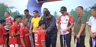 Lanud Raden Sadjad Dukung Pembinaan Olahraga Sepak Bola di Turnamen Bupati Natuna Cup 2025