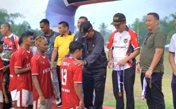 Lanud Raden Sadjad Dukung Pembinaan Olahraga Sepak Bola di Turnamen Bupati Natuna Cup 2025
