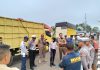 Satlantas Polres Lingga Tertibkan Mobil Lori Pengangkut Solar Tidak Sesuai Prosedur