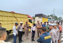 Satlantas Polres Lingga Tertibkan Mobil Lori Pengangkut Solar Tidak Sesuai Prosedur