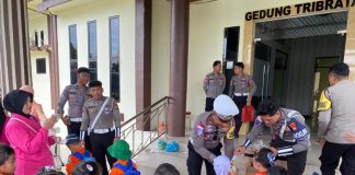 Satlantas Polres Natuna Gelar Edukasi Polisi Sahabat Anak dalam Rangka Operasi Zebra Seligi 2025