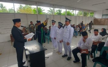 Camat Darul Aman Kukuhkan Tuha Peut dan Lantik Tiga Pj Geuchik di Aceh Timur