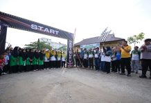 Bupati Siak Lepas Jalan Santai HUT Ke-80 PGRI dan Hari Guru di Dayun