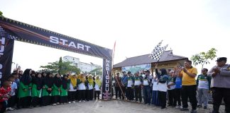 Bupati Siak Lepas Jalan Santai HUT Ke-80 PGRI dan Hari Guru di Dayun