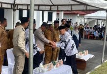 Kapolsek Daik Lingga Hadiri Upacara HUT PGRI ke-80 dan Hari Guru Nasional 2025