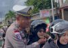 Satlantas Polres Natuna Bagikan Helm dan Brosur Keselamatan Bersama Jasa Raharja dan UPTD PPD dalam Operasi Zebra Seligi 2025