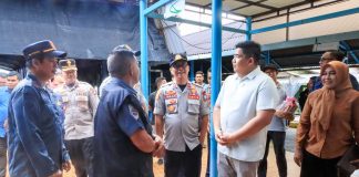 Bupati Roby Tinjau Kesiapan Pos Pengamanan Nataru di Pelabuhan Bulang Linggi Tanjung Uban