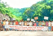 Kesal Material Proyek Jalan Tak Dibayar, Warga Sepakat Blokade Jalan Waode Buri–Labuan