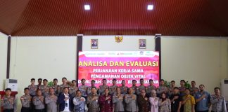 Polres Natuna Gelar Anev Perjanjian Kerja Sama Pengamanan Objek Vital Bersama Seluruh Pimpinan Bank