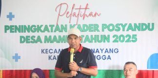 Wakil Bupati Lingga Resmi Launching Posyandu dengan 6 Standar Pelayanan Minimal di Desa Mamut