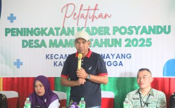 Wakil Bupati Lingga Resmi Launching Posyandu dengan 6 Standar Pelayanan Minimal di Desa Mamut
