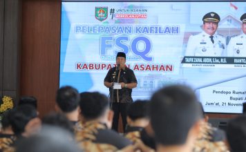 Bupati Asahan Resmi Lepas Kontingen Festival Seni Qasidah (FSQ) Sumut 2025
