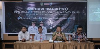 Pemkab Asahan Gelar Training Of Trainers Simpul Jaringan Informasi Geospasial Kabupaten Asahan