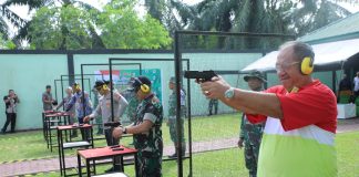 Bupati Asahan Bersama Forkopimda Ikuti Eksibisi Menembak Executive 2025