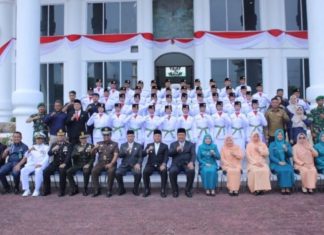 Bupati Asahan Kukuhkan Paskibraka Tahun 2025