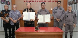 Pemkab Asahan Bersama Kejari Tandatangani Nota Kesepakatan Bersama Bidang PTUN