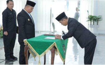 Wakil Bupati Asahan Lantik Dr Bukit Buchori Siagian Sebagai Kepala BPBD