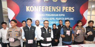 Ditreskrimsus Polda Kepri Gelar Konferensi Pers Terkait Dugaan Pelanggaran Administratif Kepabeanan