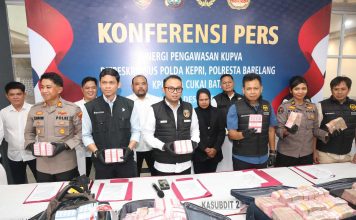 Ditreskrimsus Polda Kepri Gelar Konferensi Pers Terkait Dugaan Pelanggaran Administratif Kepabeanan