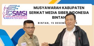 Arianto Pandiangan Pimpin SMSI Bintan, Roby Kurniawan Masuk Dewan Pembina
