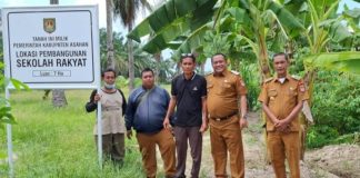Camat Kistim Bersama UPTD PUTR Dampingi Tim Kementerian Lakukan Proses Pematangan Lahan Sekolah Rakyat