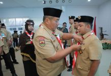 Bupati Asahan Dikukuhkan sebagai Ketua Mabicab Pramuka Asahan Masa Bakti 2024–2029