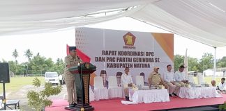 Buka Rakor DPC dan PAC se-Natuna, Jarmin Minta Kader Gerindra Jaga Kekompakan
