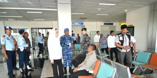 Danlanud RSA dan Forkopimda Natuna Pantau Pengamanan Nataru di Bandara Raden Sadjad